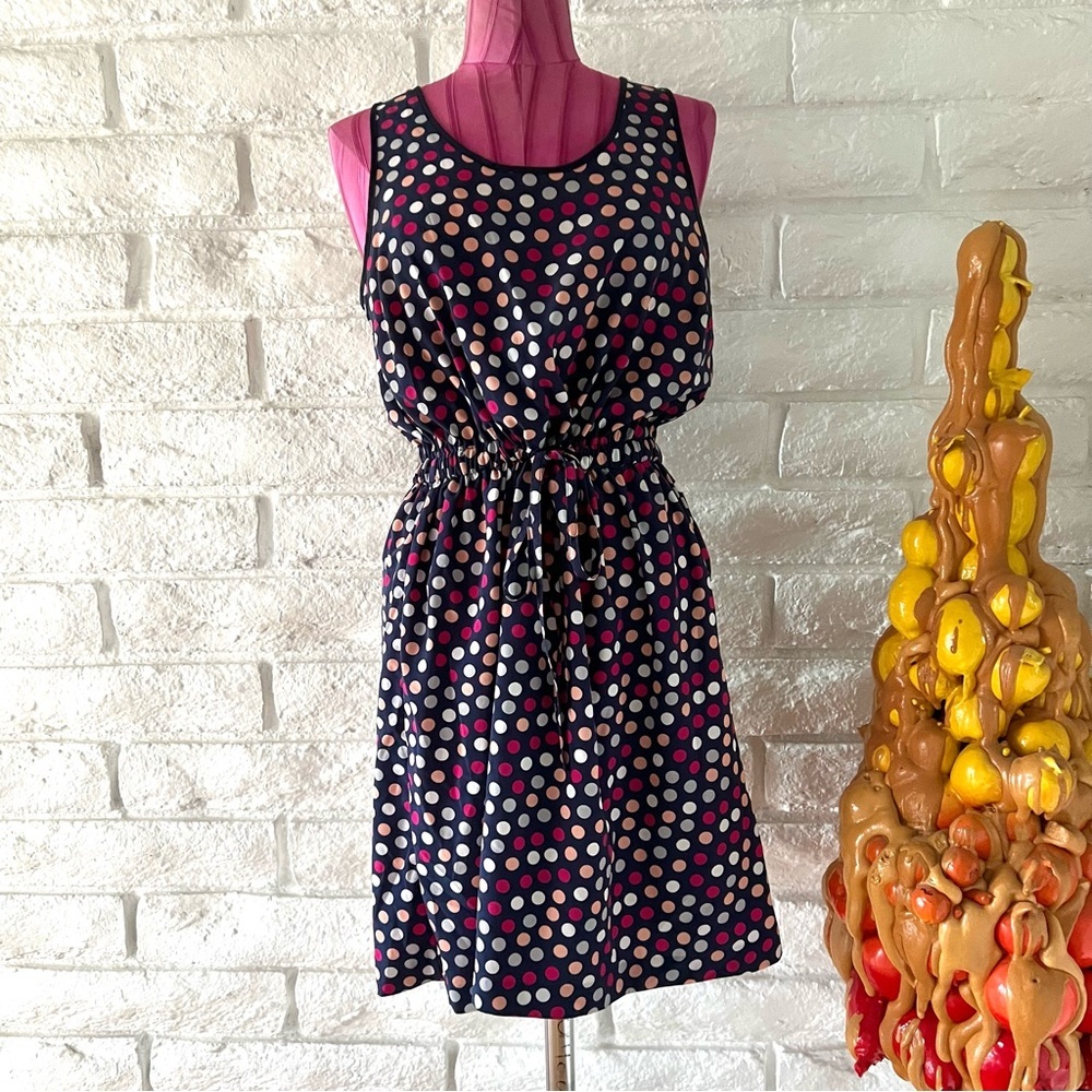 GAP Dot Sleeveless Dress Size Medium